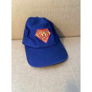 Super Dad Logo Blue Baseball Cap Hat One Size